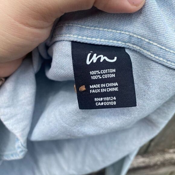 Imperial Motion Hooded Denim Button Front Jacket | S - Picture 4 of 5